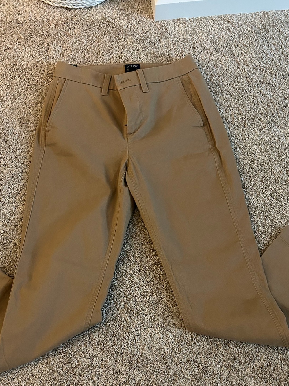 J. Crew Straight-Leg Chinos in Khaki